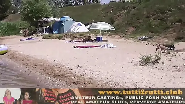 Nude beach seduction