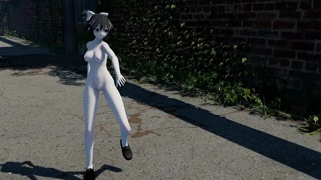 Young sexy bitch dances naked and teases with her boobs and nipples