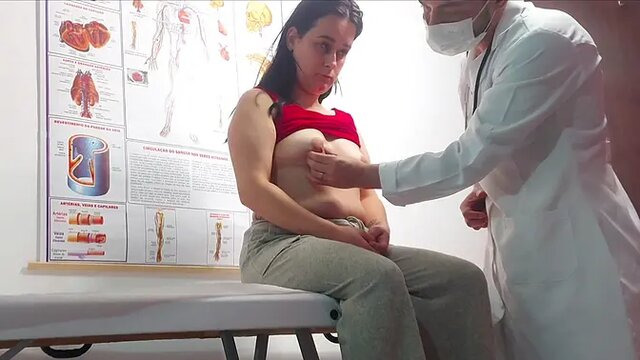 Gynecologist sticks dildo in pussy, fingers in ass and fucks patient!