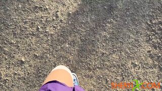 Love to Splash My Juices on a Park Seat: Public Pissing Adventure