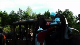 Nikki Sun Enjoyed Dual Penetration by Knights and Got Double Facial Treatments