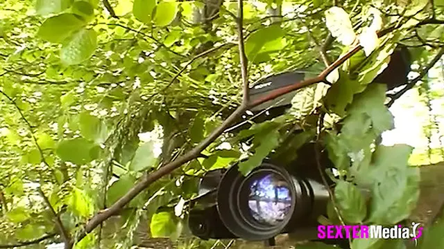 Blonde Beginner Explores the Woods