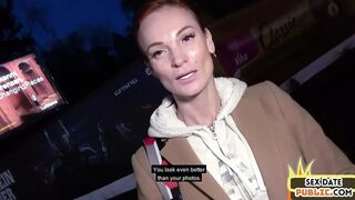 Outdoor Amateur Redhead Milf Fucked Publicly in POV