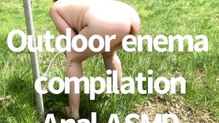 Outdoors Anal👌 Relaxation Enemas Collection