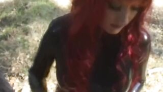 Lesbian Latex Play Outdoors - Aradia & Krissy BDSM