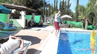 AuntJudysXXX - Rich Horny Cougar Jojo Fucks the Pool Boy