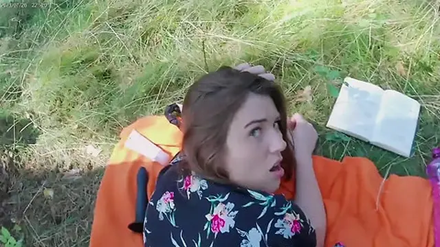 Pervert Watches Horny🥵 Bitch Masturbate Outside