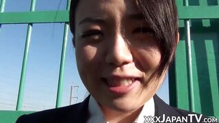 Japanese teen voyeur vibrator pussy play after school