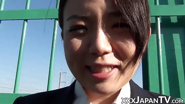 Japanese teen explores vibrator and pussy🌮️ play after school