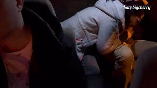 What are these passengers doing in a taxi! Recording from a dashcam in a taxi