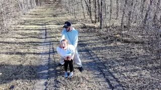 MILF Fucked Outside and Followed by a Drone
