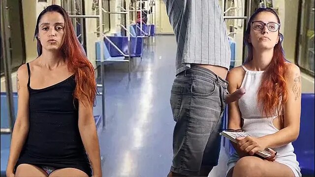 Young amateur 18 on public bus