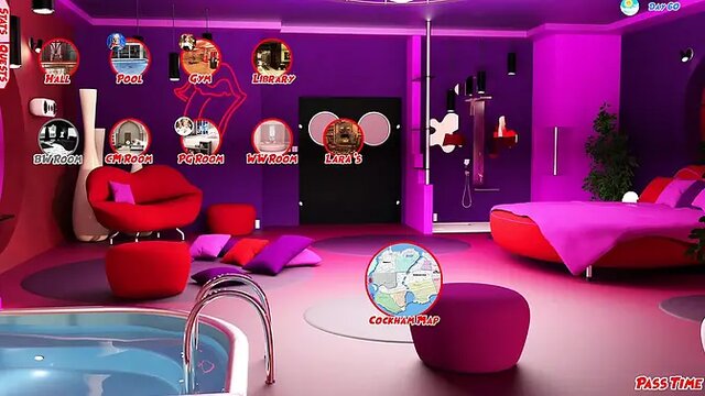 Kinky 3D girl slobbers on deepthroat in outdoor anime game