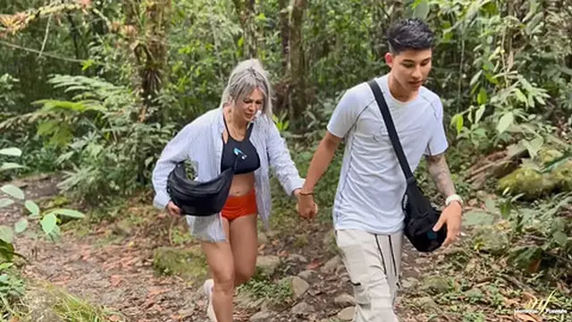 First time with my boyfriend by the river - Monique Fuentes & Danner Mendez