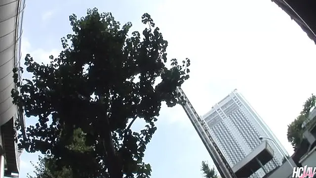 Naughty😈 Asian Babe Sarina Tsubaki Sucks Cock🍆 in Public