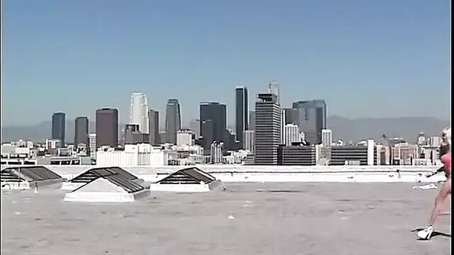 Babe with awesome breasts deep throats and gets drilled outdoors