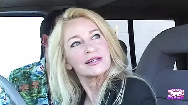 Hot blonde MILF enjoys outdoor cowgirl action during work break with coworker