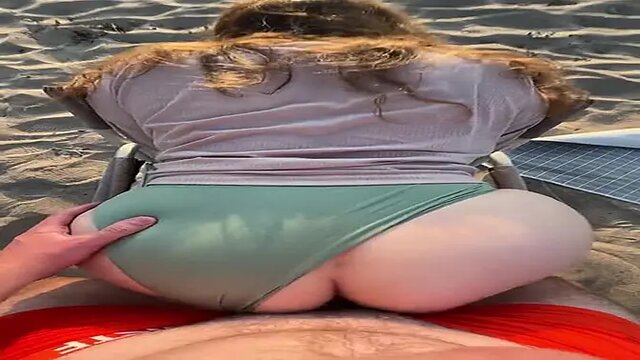 large ass girl gets banged on the beach