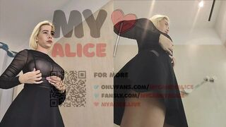 Big Tits in the Changing Room – Watch Me Try On Sexy See-Through Outfits