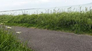 Started on a Bench, Ended at the Pier – No Regrets - Super risky public sloppy Handjob