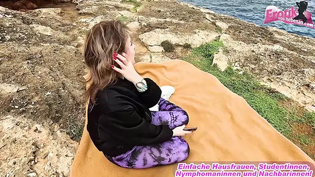 Polish nympho pleases German traveler in wild outdoor scene