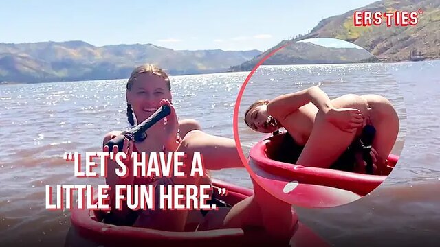 Cute brunette Daphne's intense solo masturbation