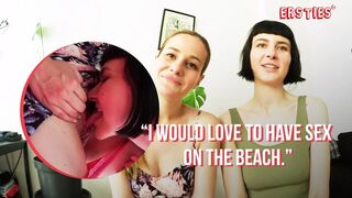 Ersties - Hot Lesbians Sally & Delfine Do Naughty Things In a Room