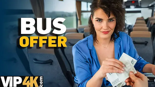 VIP4K Busty woman enjoys wild sex on the bus