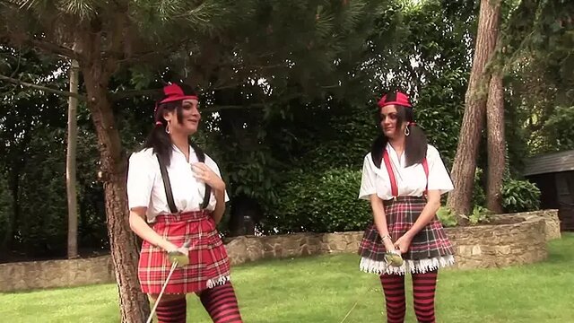 Wild Outdoor Orgy with Kit, Kat, and Stacy Saran