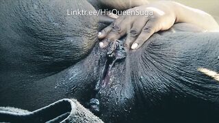 Almost caught in parking lot, cumshot
