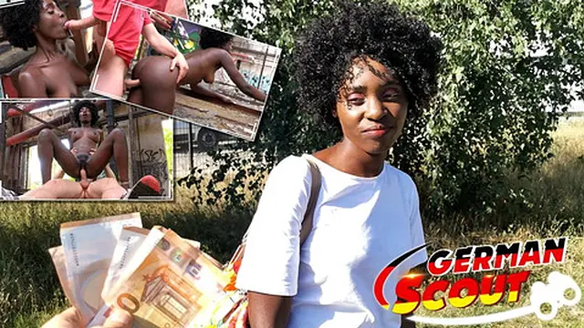 German Scout - Ebony MILF Zaaawaadi &mdash;  Cash Payment Public Pickup Sex