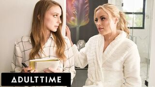 ADULT TIME - Blonde Beauties Anna Claire Clouds Orgasms With Laney Grey's Help!