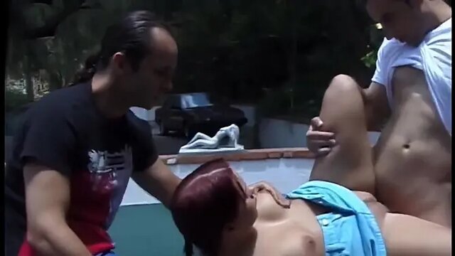 Old woman's pussy desired by many hard cocks