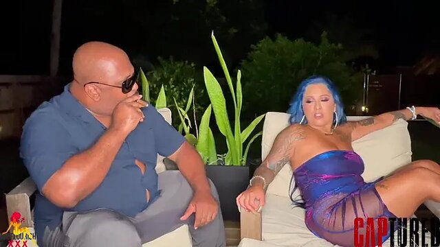 Captured Barbie gets double fucked and gives a double blowjob in a threesome