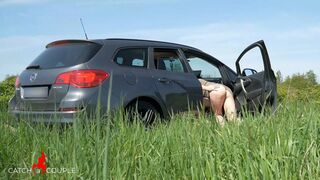 public cumshot, blowjob and hot girl sex