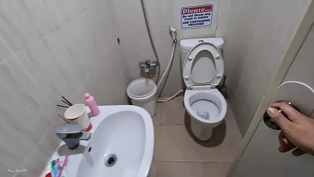 Risky Public — fucking my neighbor on the terrace &mdash;  almost caught