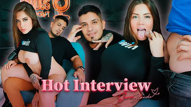 Podcast spirals wild &mdash;  blowjob &mdash;  deep throat &mdash;  heavy creampie live – Sara Blonde and Crispasquel