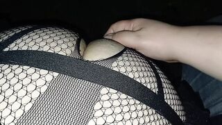 MistressLeo seducing and pegging her sissy slut outdoor while dogging