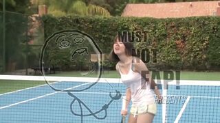 Hot Lesbian tennis players on the court