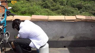Her Husband's Away —  She Comes to My Roof for a Night of Passion