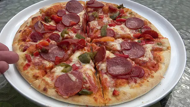 Blonde Milf Devours Pizza &mdash;  Lets Her Boobs Drip Onto the Crust