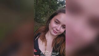 A little walk in the forest to get fucked and take a facial cumshot