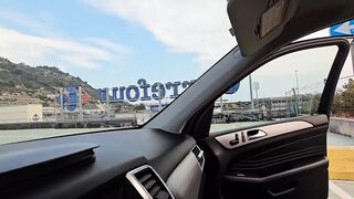 Horny Driver Fucks Me in the Supermarket Parking Lot