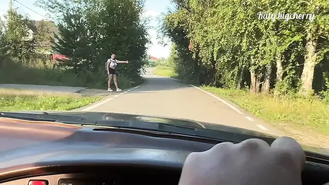 This poor girl was dumped and I drove her home with my cock🌭