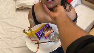India stepsister BF caught talking to Hindi audio.