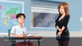 Hot English teacher and her naughty student – the real fun of private lessons!` From studying English to direct love