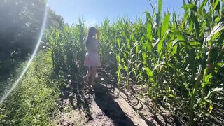 Unallowed Anal Adventure in a Cornfield - Too Sweet to Stay Good!