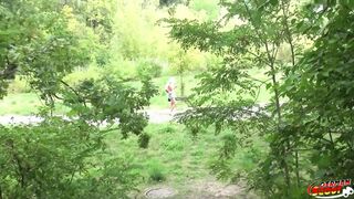 German Scout - Blonde Tattooed Bombshell Seduce to Outdoor Sex by Stranger