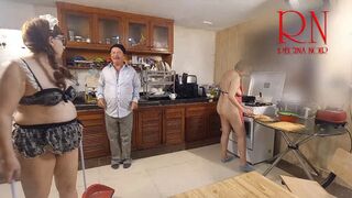 MORNING CHAOS IN KITCHEN. COMEDY NSFW STORY 284 s1