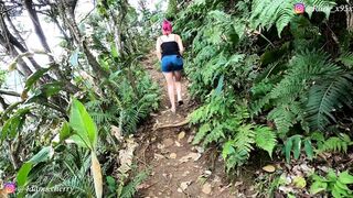 Sex on the deserted beach!! Amateur Brazilian teen sucked dick and taken cum in the face - amateur sex video